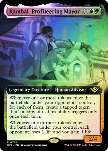 FOIL BORDERLESS Kambal, Profiteering Mayor ~ Outlaws of Thunder Junction [ NM ]
