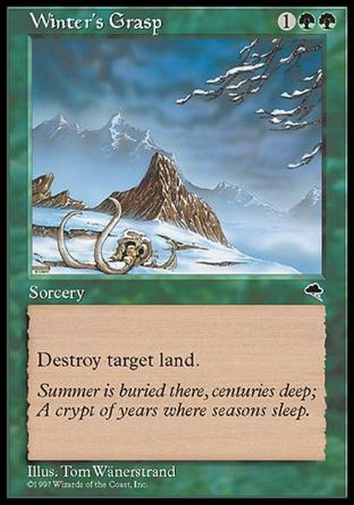 Winter's Grasp ~ Tempest [ EX ] [ Magic MTG ]
