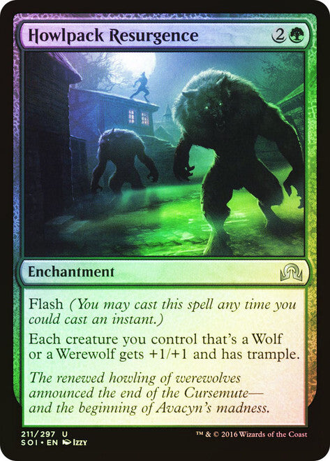 FOIL Howlpack Resurgence ~ Shadows over Innistrad [ NM ] [ Magic MTG ]