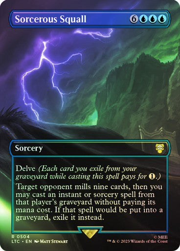 FOIL Sorcerous Squall ~ Commander: Lord of the Rings [ NM ] [ MTG ]