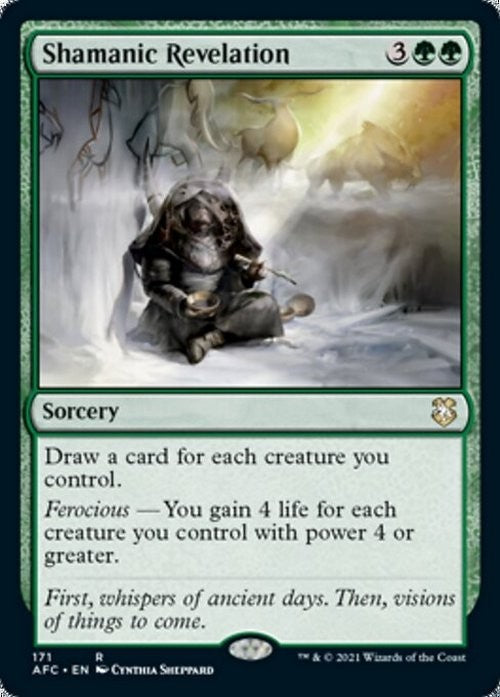 Shamanic Revelation ~ Commander: Adventures in the Forgotten Realms [ NM ]