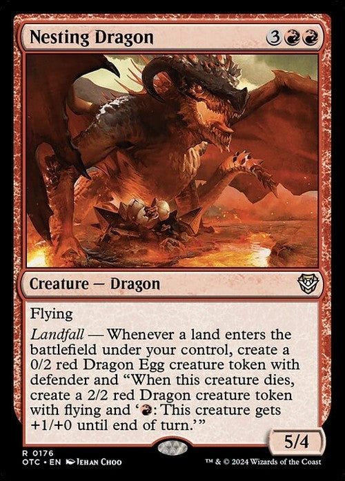 Nesting Dragon ~ Commander: Outlaws of Thunder Junction [ NM ] [ Magic MTG ]