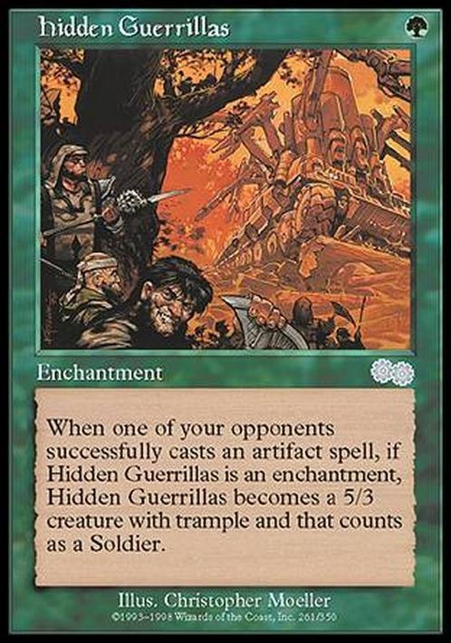 Hidden Guerrillas ~ Urza's Saga [ EX ] [ Magic MTG ]