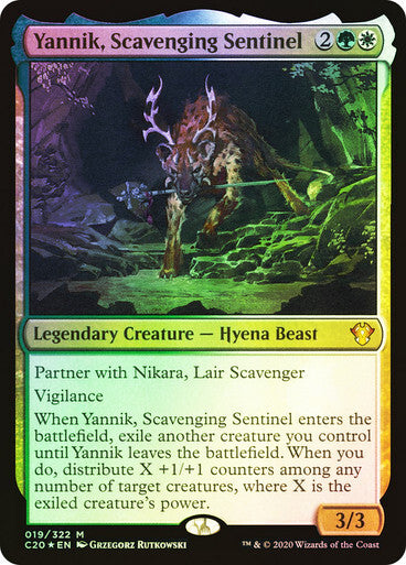 FOIL Yannik, Scavenging Sentinel ~ Commander: Ikoria [ NM ] [ Magic MTG ]