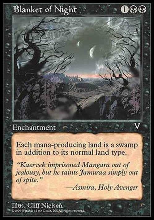 Blanket of Night ~ Visions [ PLAYED ] [ Magic MTG ]