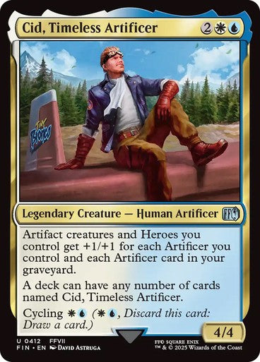 Cid, Timeless Artificer #412~ Final Fantasy [ NM ] [ Magic MTG ]