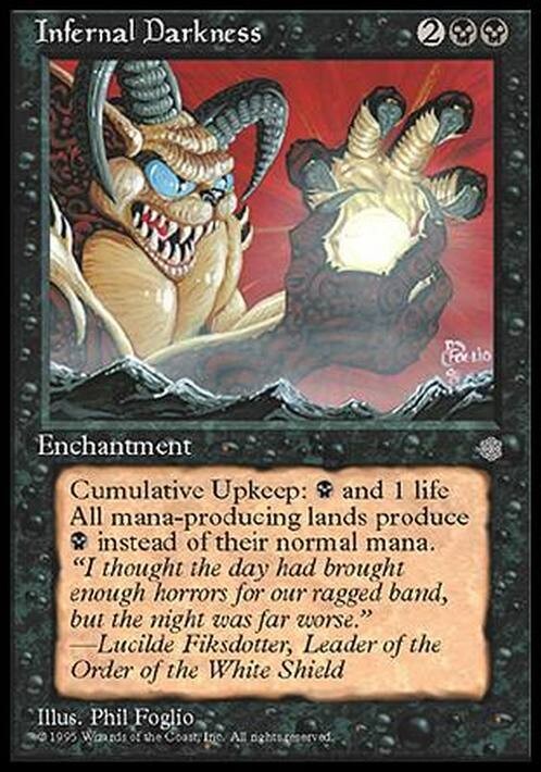 Infernal Darkness ~ Ice Age [ EX ] [ Magic MTG ]