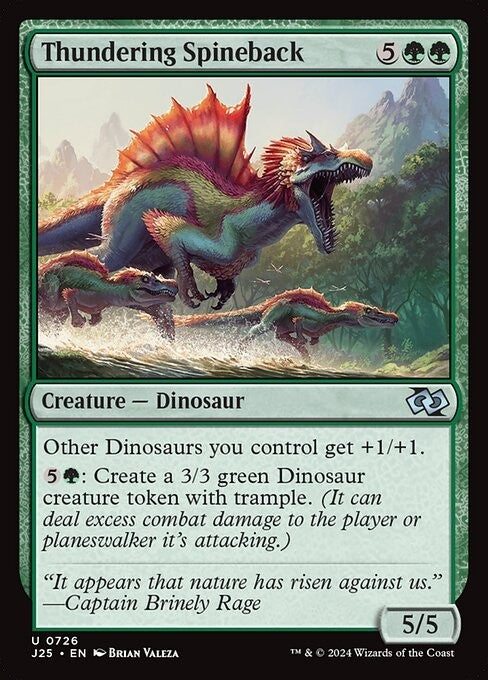 Thundering Spineback ~ Jumpstart 2025 [ NM ] [ Magic MTG ]