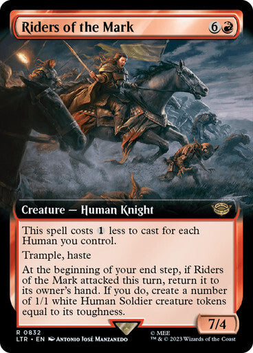 BORDERLESS Riders of the Mark ~ The Lord of the Rings [ NM ] [ Magic MTG ]