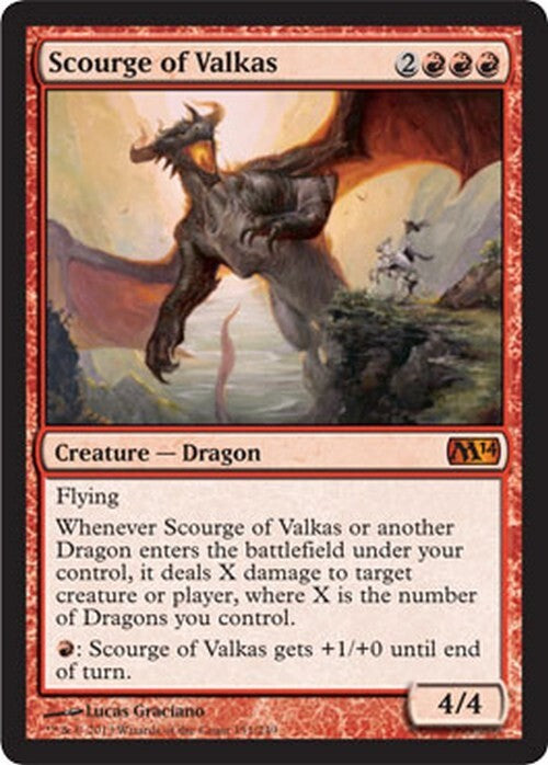 Scourge of Valkas ~ Magic 2014 [ EX ] [ Magic MTG ]