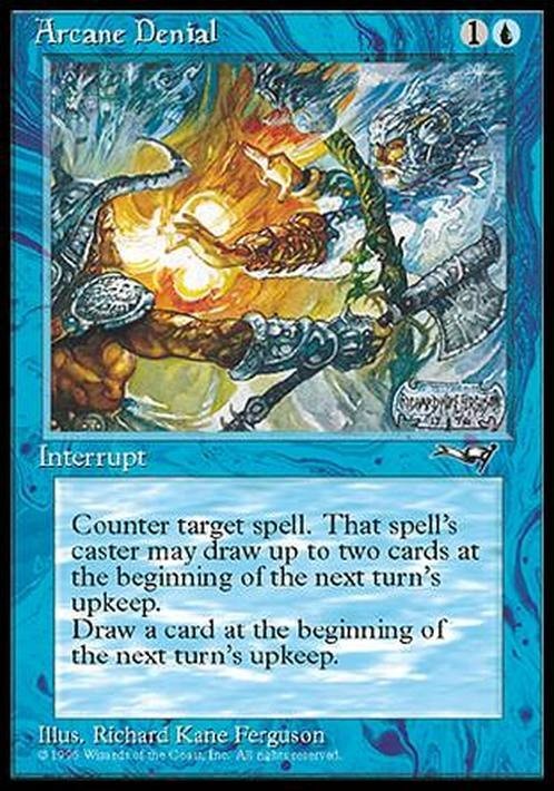 Arcane Denial (Version 1) ~ Alliances [ EX ] [ Magic MTG ]