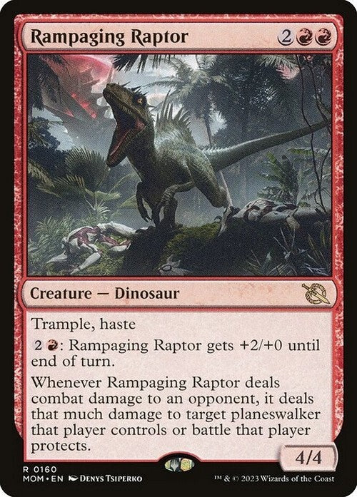 Rampaging Raptor ~ March of the Machine [ NM ] [ Magic MTG ] - London Magic Traders Ltd