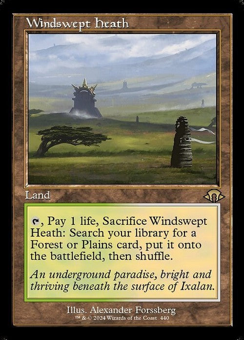 RETRO Windswept Heath ~ Modern Horizons 3 [ NearMint ] [ Magic MTG ] - London Magic Traders Ltd