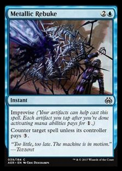Metallic Rebuke ~ Aether Revolt [ EX ] [ Magic MTG ]