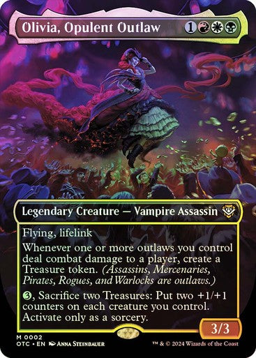 FOIL Olivia, Opulent Outlaw ~ Commander: Outlaws of Thunder Junction [ NM ]