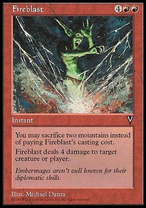 Fireblast ~ Visions [ EX ] [ Magic MTG ]