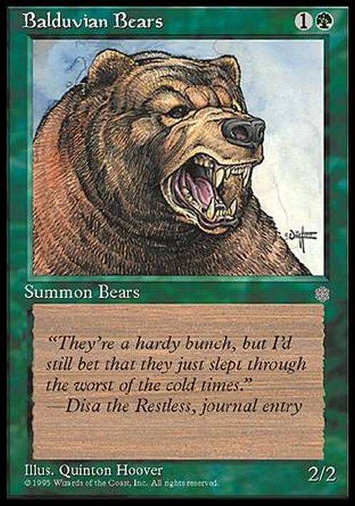 Balduvian Bears ~ Ice Age [ EX ] [ Magic MTG ]