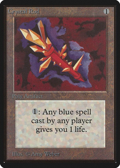 Crystal Rod ~ Limited Edition BETA [ PLAYED ] [ Magic MTG ]
