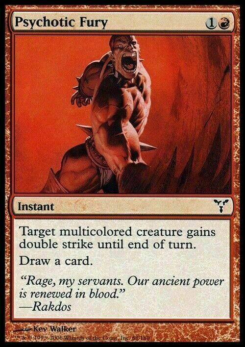 Psychotic Fury ~ Dissension [ EX ] [ Magic MTG ]