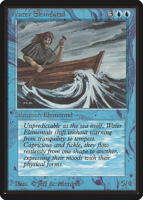 Water Elemental ~ Limited Edition BETA [ PLAYED ] [ Magic MTG ]