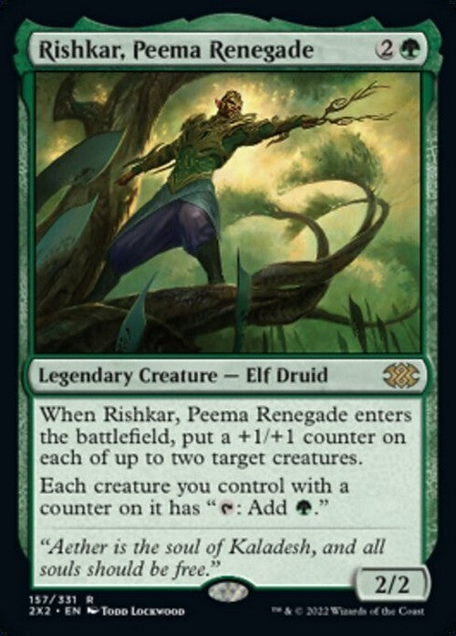 Rishkar, Peema Renegade ~ Double Masters 2022 [ NM ] [ Magic MTG ]