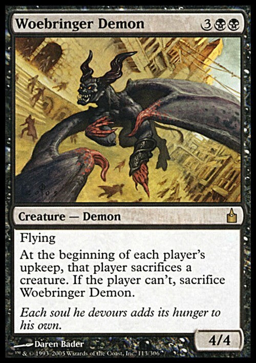 Woebringer Demon ~ Ravnica: City of Guilds [ EX ] [ Magic MTG ]