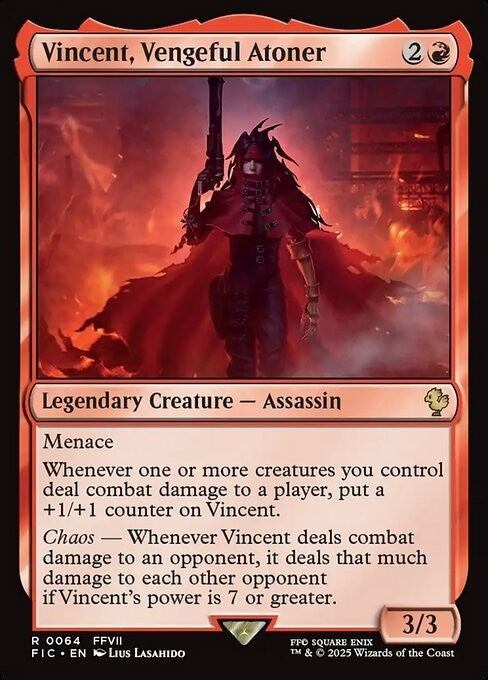 Vincent, Vengeful Atoner ~ Commander: Final Fantasy [ NM ] [ Magic MTG ]