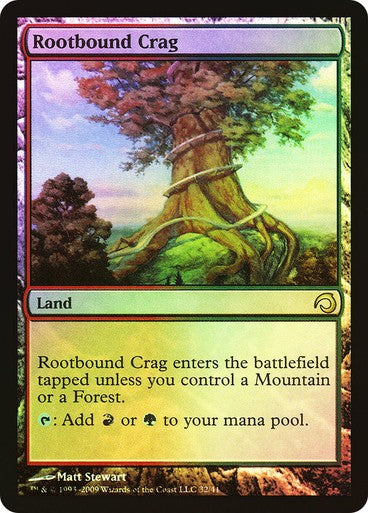 FOIL Rootbound Crag ~ Slivers [ EX ] [ Magic MTG ]