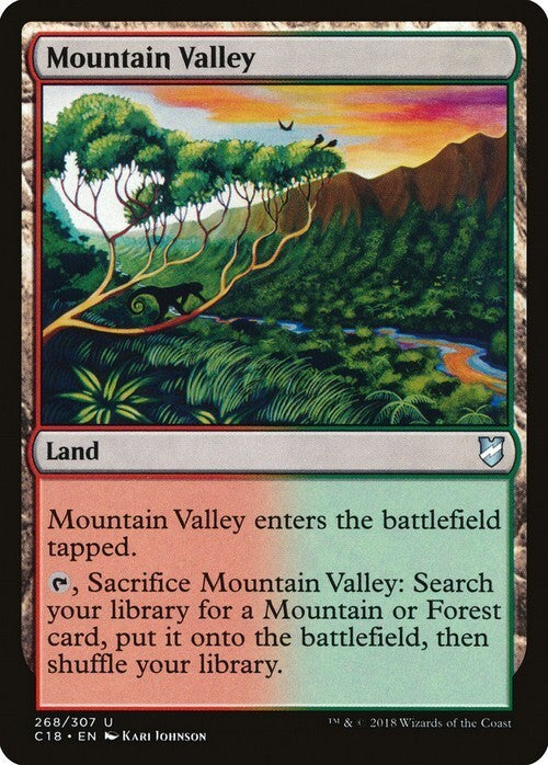Mountain Valley ~ Commander 2018 [ EX ] [ Magic MTG ]