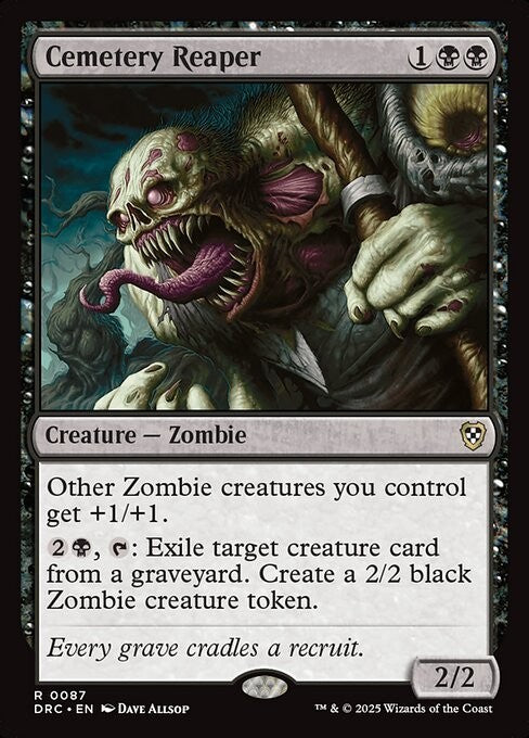 Cemetery Reaper ~ Commander: Aetherdrift [ NM ] [ Magic MTG ]
