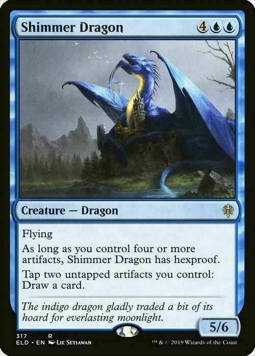 Shimmer Dragon ~ Throne of Eldraine [ NM ] [ Magic MTG ]