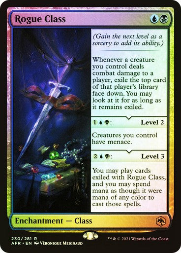 FOIL Rogue Class ~ Adventures in the Forgotten Realms [ NM ] [ Magic MTG ]