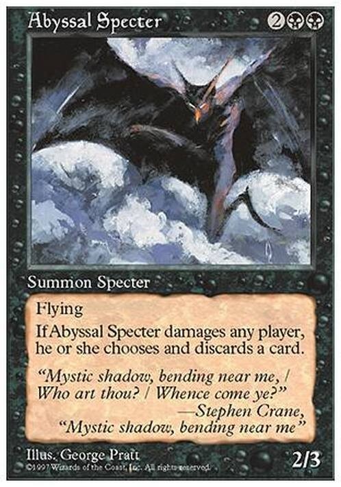 Abyssal Specter ~ Fifth Edition [ EX ] [ Magic MTG ]