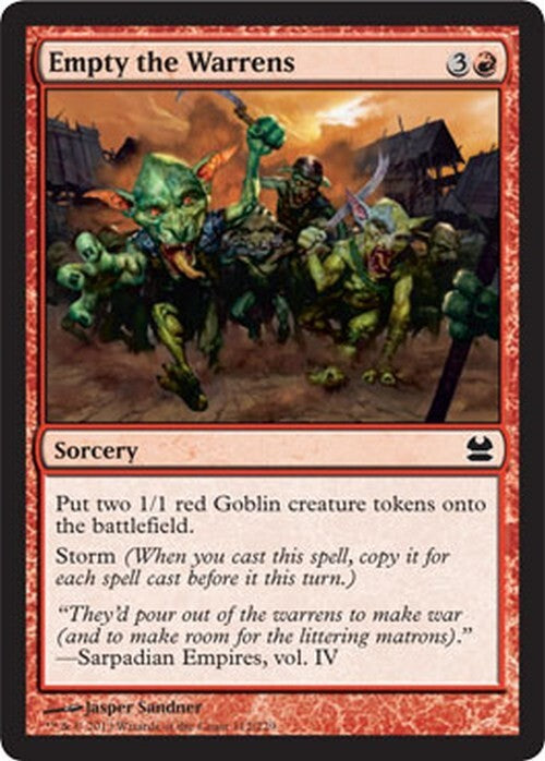 Empty the Warrens ~ Modern Masters 2013 [ EX ] [ Magic MTG ]