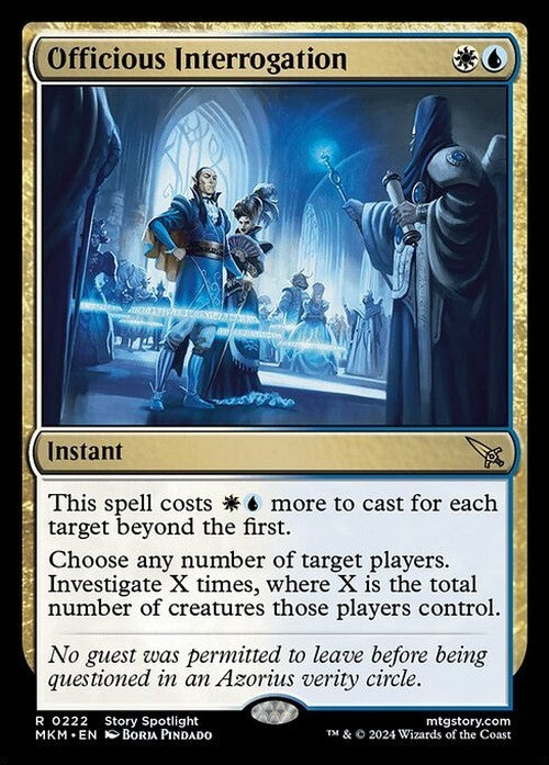 Officious Interrogation ~ Murders at Karlov Manor [ NM ] [ Magic MTG ]