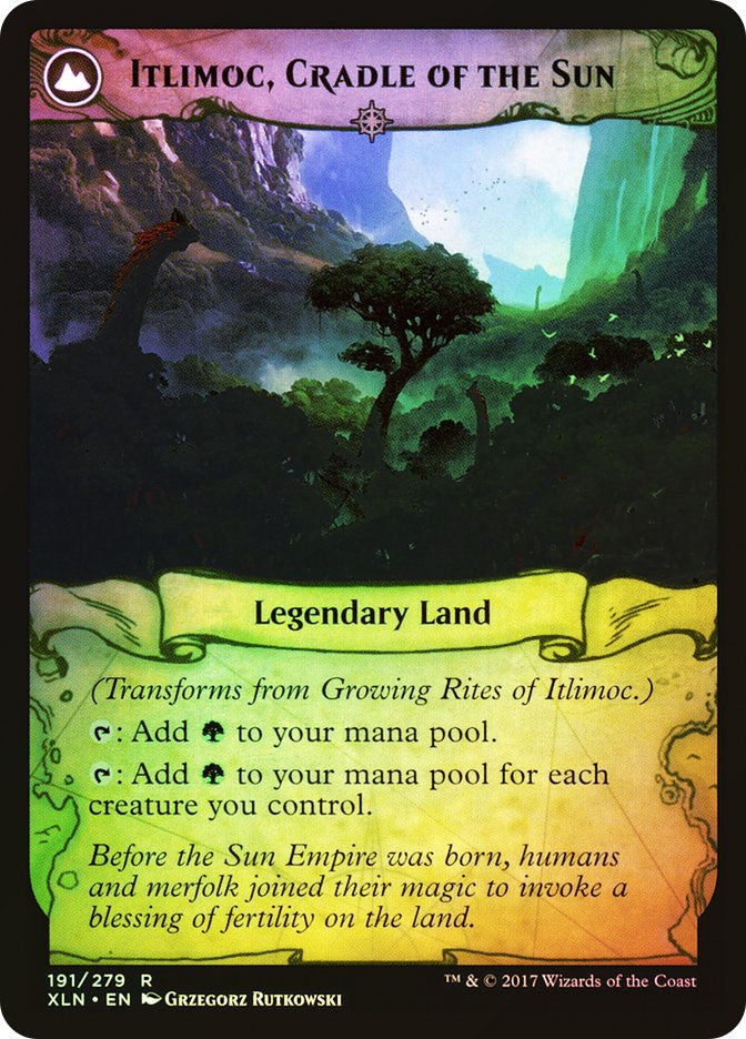 FOIL Growing Rites of Itlimoc ~ Prerelease Ixalan [ NM ] [ Magic MTG ]