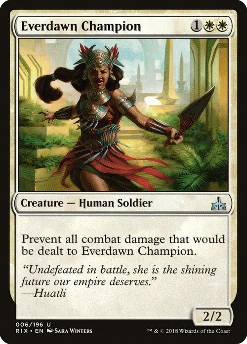 Everdawn Champion ~ Rivals of Ixalan [ EX ] [ Magic MTG ]