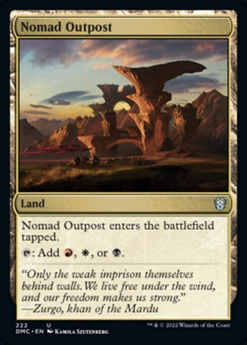 Nomad Outpost ~ Commander: Dominaria United [ NM ] [ Magic MTG ]