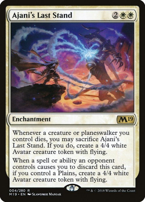 Ajani's Last Stand ~ Core 2019 [ EX ] [ Magic MTG ]