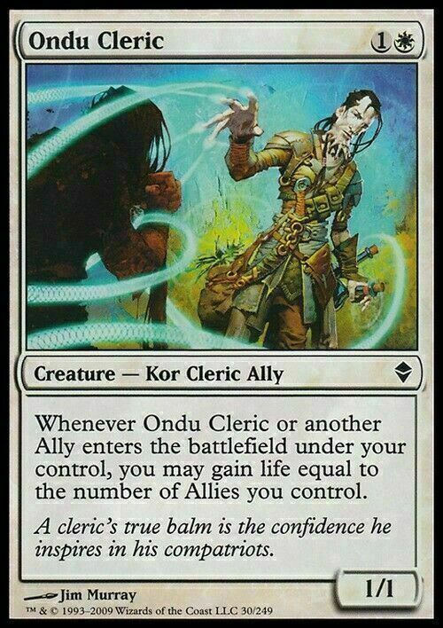 Ondu Cleric ~ Zendikar [ EX ] [ Magic MTG ]