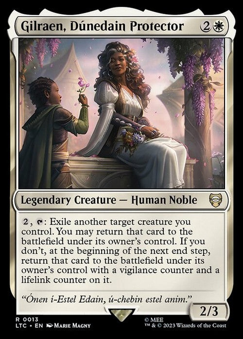 Gilraen, Dunedain Protector ~ Commander: Lord of the Rings [ NM ] [ Magic MTG ]