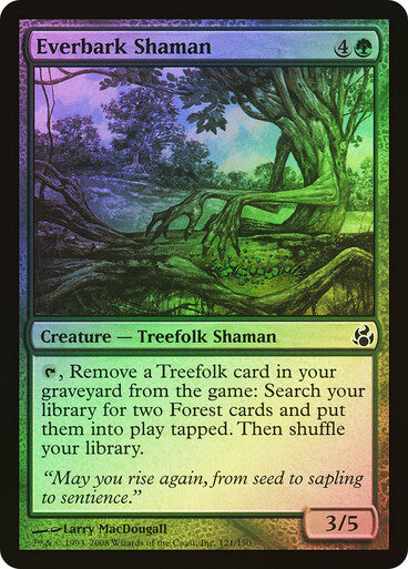 FOIL Everbark Shaman ~ Morningtide [ EX ] [ Magic MTG ]