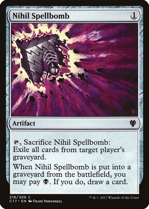 Nihil Spellbomb ~ Commander 2017 [ EX ] [ Magic MTG ]