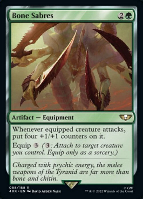 Bone Sabres ~ Commander: Warhammer 40,000 [ NM ] [ Magic MTG ]