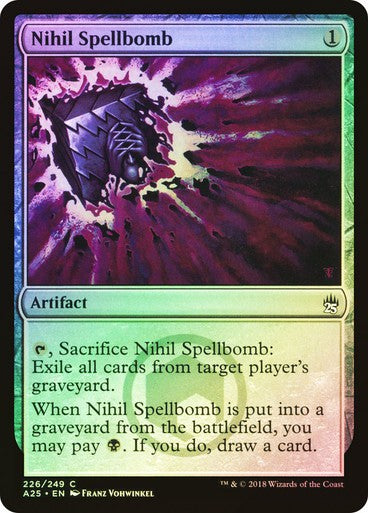 FOIL Nihil Spellbomb ~ Masters 25 [ NM ] [ Magic MTG ]