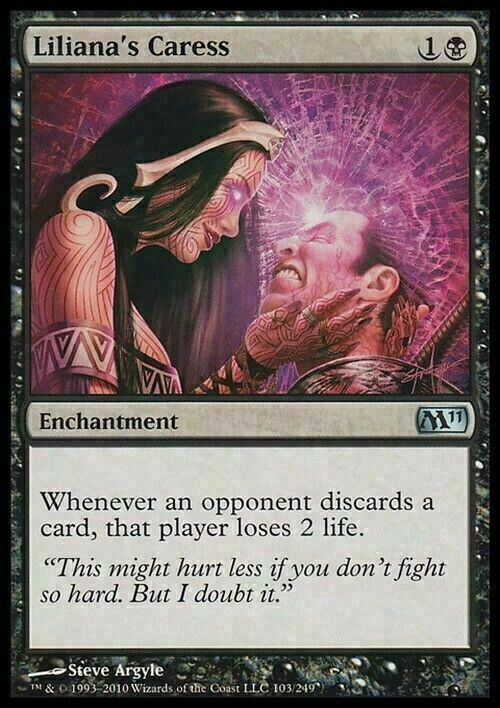 Liliana's Caress ~ Magic 2011 [ EX ] [ Magic MTG ]