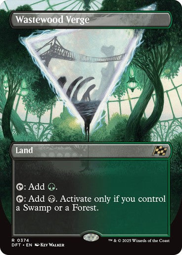 BORDERLESS Wastewood Verge ~ Aetherdrift [ NM ] [ Magic MTG ]