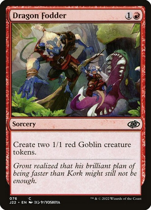 Dragon Fodder ~ Jumpstart 2022 [ NM ] [ Magic MTG ]