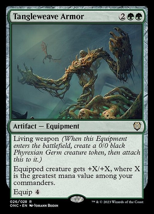 Tangleweave Armor ~ Commander: Phyrexia [ NM ] [ Magic MTG ]