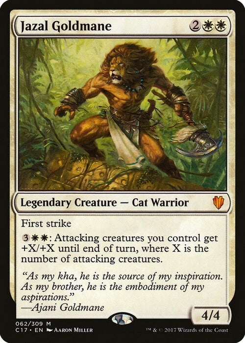 Jazal Goldmane ~ Commander 2017 [ EX ] [ Magic MTG ]